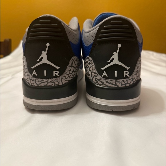 Air Jordan 3 Retro varsity Royal Cement size 12 Mens Blue Black Sneakers - Picture 4 of 11